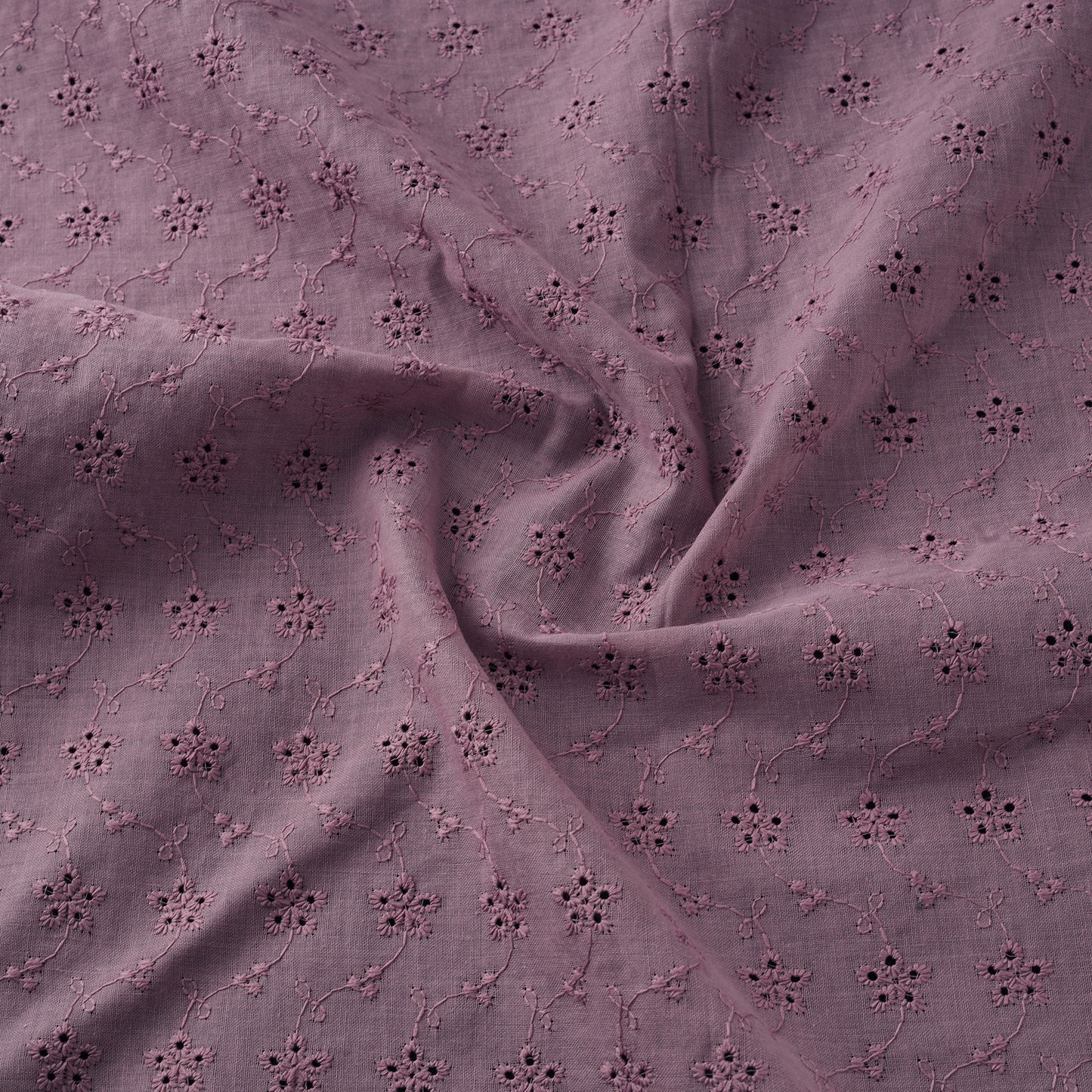 Floral Embroidered Cotton Hakoba Fabric 11