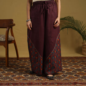 Buy Cotton Bengal Kantha Hand Embroidery Palazzo