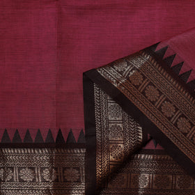 Pink - Kanchipuram Cotton Fabric with Zari Border 35