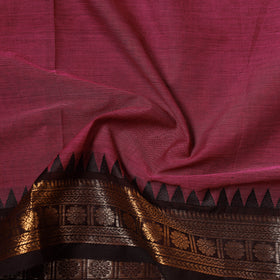 Pink - Kanchipuram Cotton Fabric with Zari Border 35