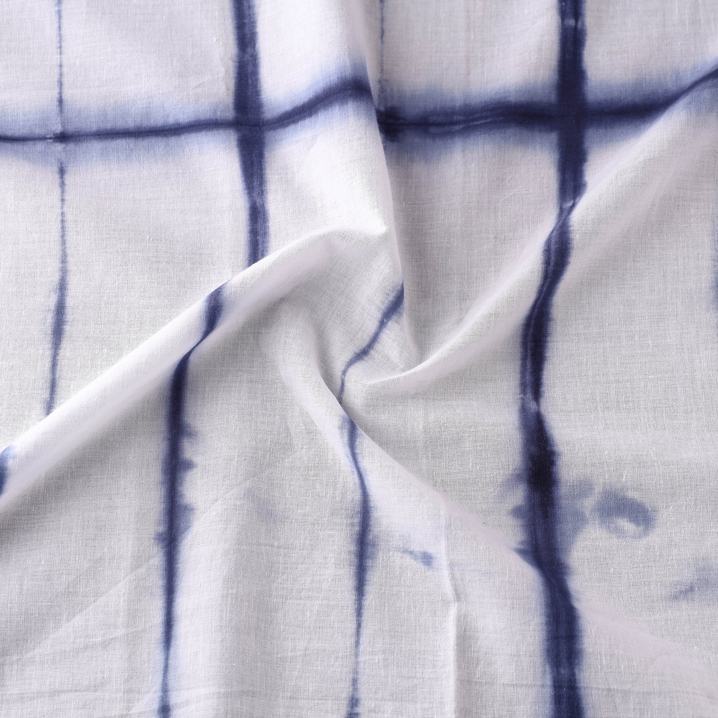 White - Shibori Tie-Dye Precut Cotton Fabric (2 meter)