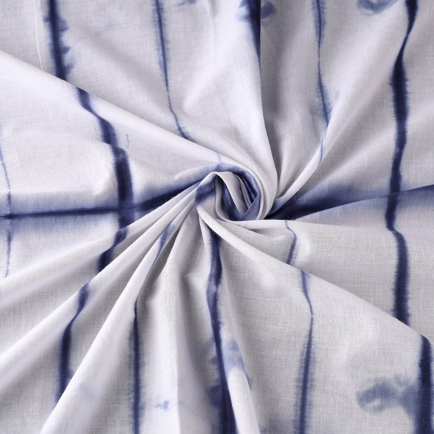 White - Shibori Tie-Dye Precut Cotton Fabric (2 meter)