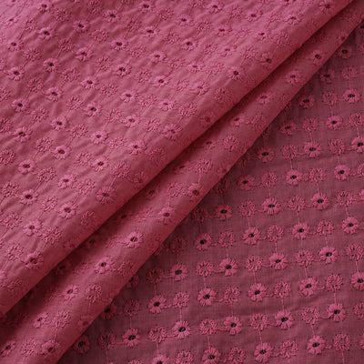 Floral Embroidered Cotton Hakoba Fabric 14