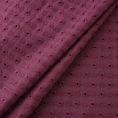Floral Embroidered Cotton Hakoba Fabric 16