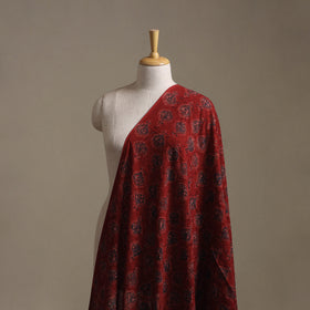 Hakoba Hand Block Ajrakh Print Natural Dyed Cotton Fabric 42