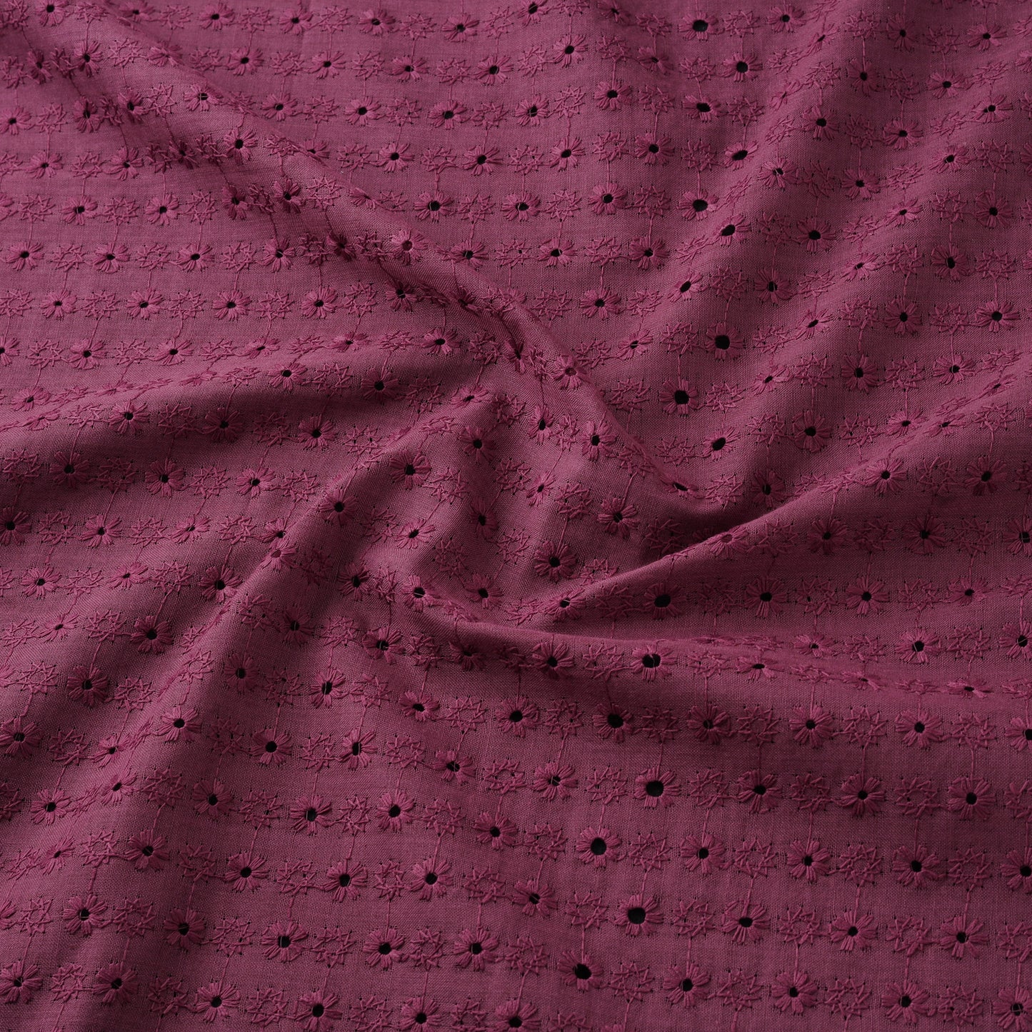 Floral Embroidered Cotton Hakoba Fabric 16