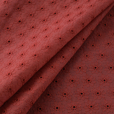 Floral Embroidered Cotton Hakoba Fabric 18