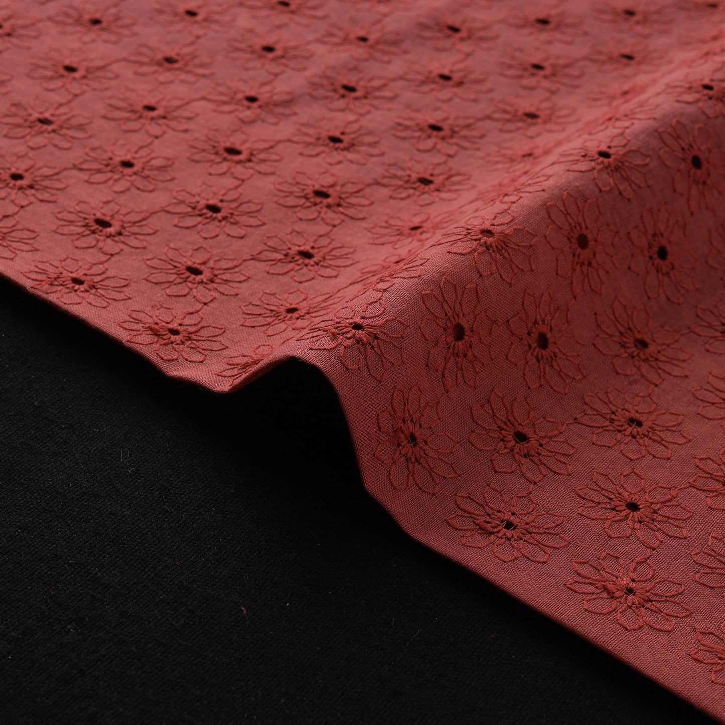 Floral Embroidered Cotton Hakoba Fabric 18