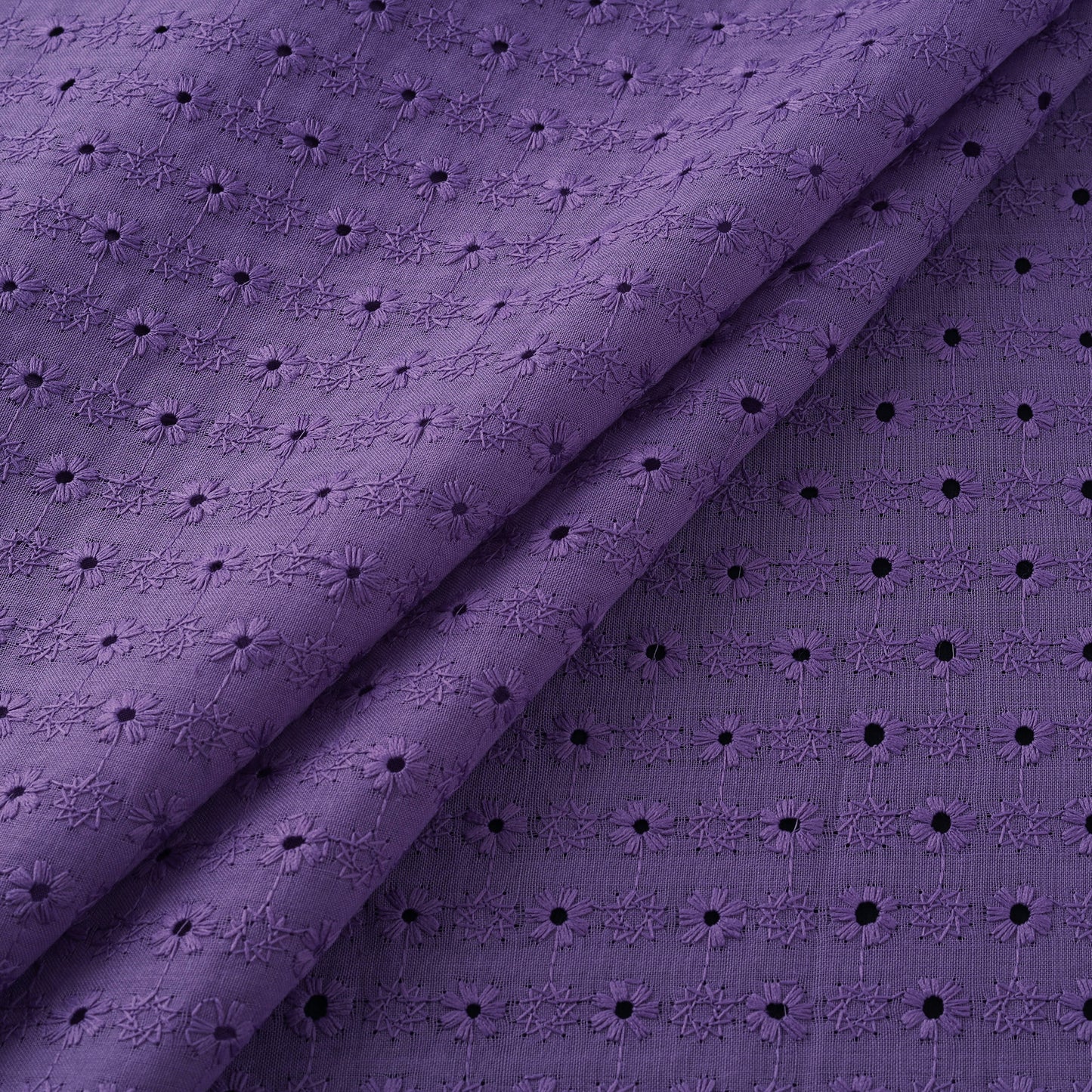 Floral Embroidered Cotton Hakoba Fabric 19