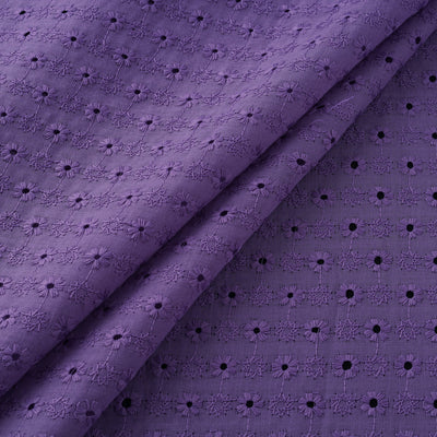 Floral Embroidered Cotton Hakoba Fabric 19