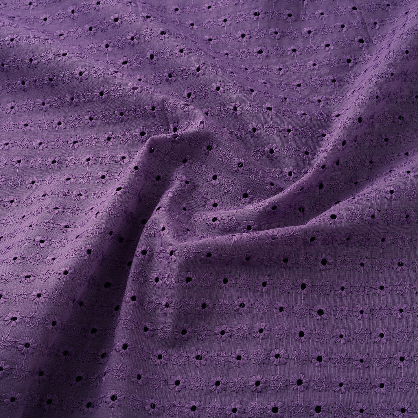 Floral Embroidered Cotton Hakoba Fabric 19