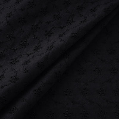 Floral Embroidered Cotton Hakoba Fabric 20