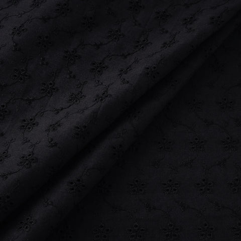 Floral Embroidered Cotton Hakoba Fabric 20