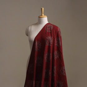 Red - Hakoba Hand Block Ajrakh Print Natural Dyed Cotton Fabric 59