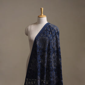Blue - Hakoba Hand Block Ajrakh Print Natural Dyed Cotton Fabric 63