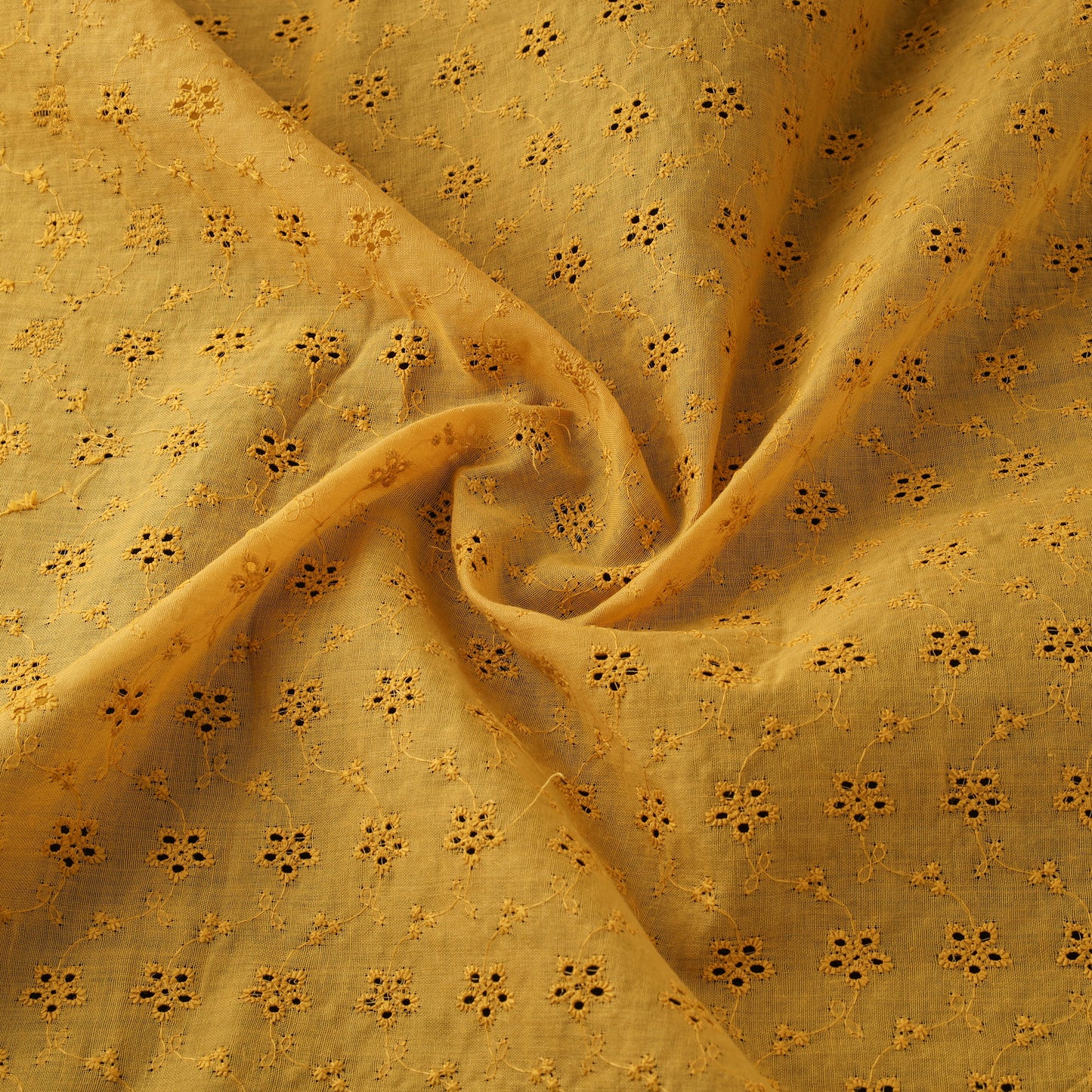 Floral Embroidered Cotton Hakoba Fabric 21
