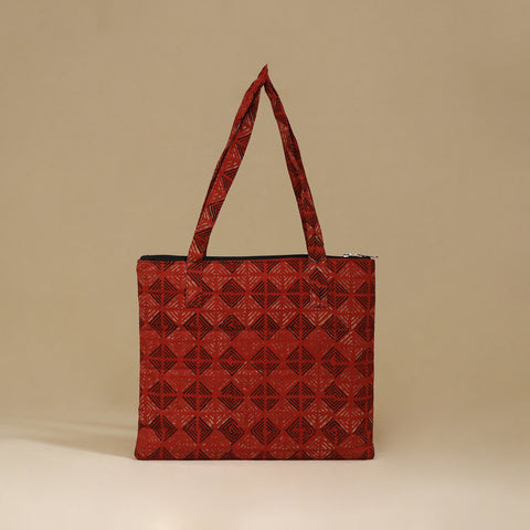 Handcrafted Cotton Quilted Handbag 01