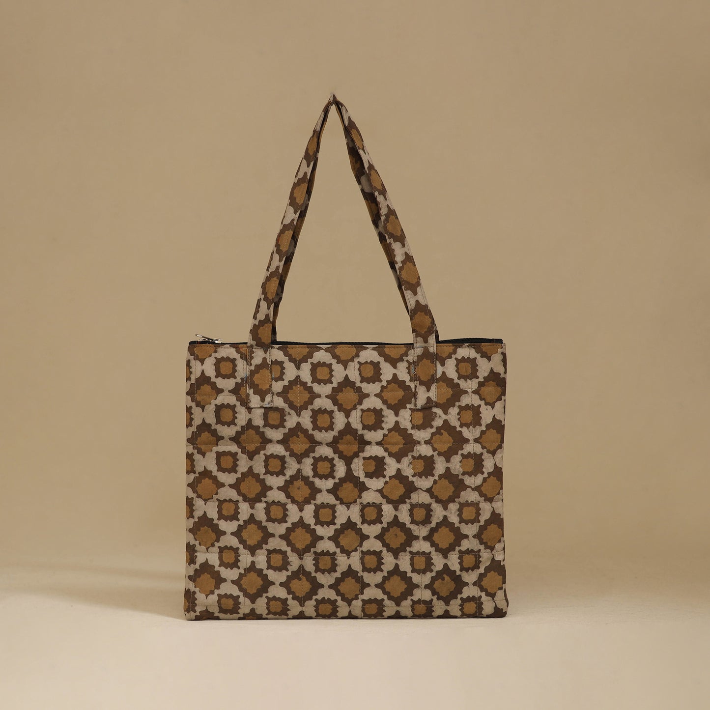 Handcrafted Cotton Quilted Handbag 03