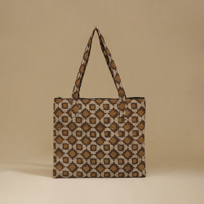 Handcrafted Cotton Quilted Handbag 03