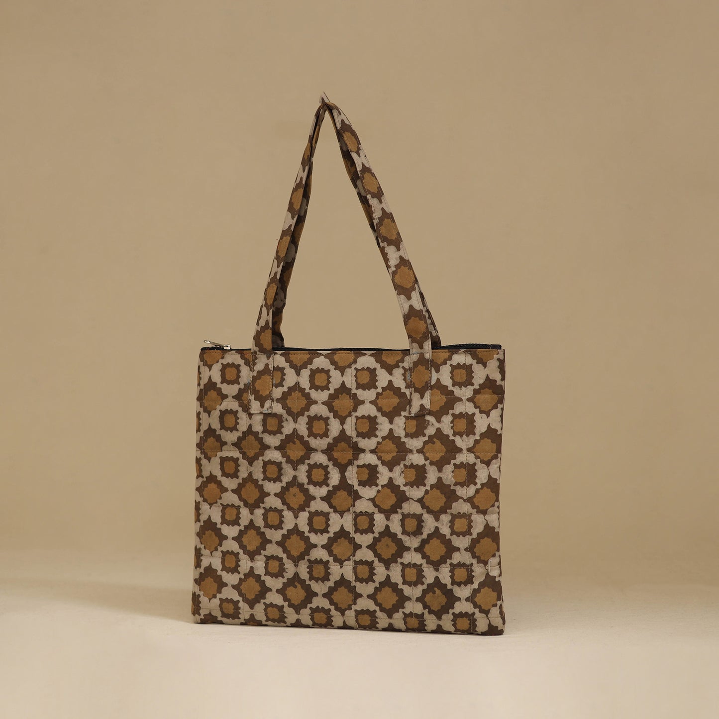 Handcrafted Cotton Quilted Handbag 03