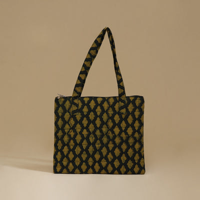 Handcrafted Cotton Quilted Handbag 09