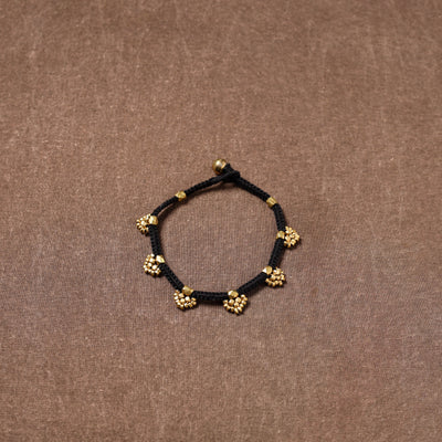 Tribal Odisha Dokra Beads Threadwork Anklet 03
