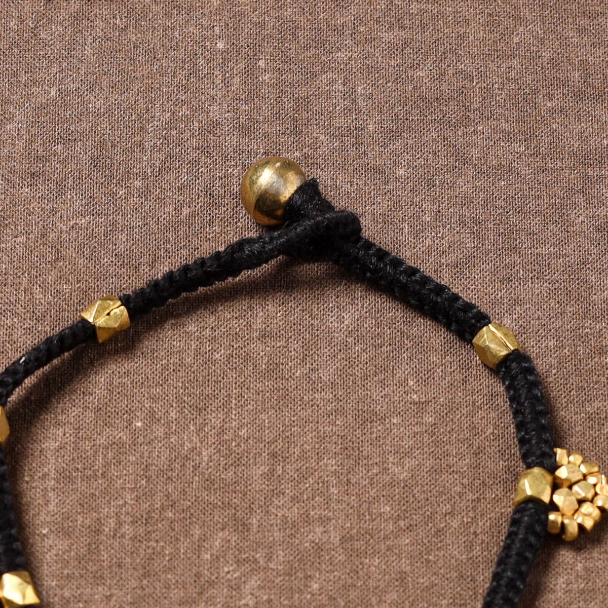 Tribal Odisha Dokra Beads Threadwork Anklet 03