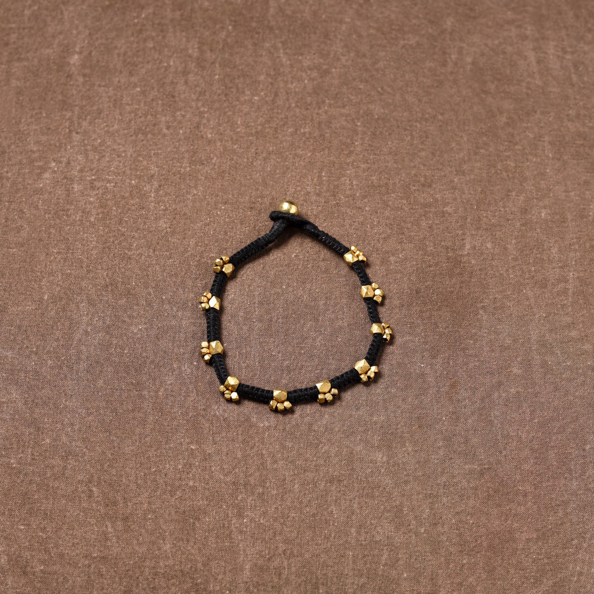 Tribal Odisha Dokra Beads Threadwork Anklet 01