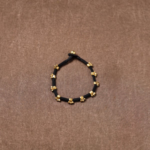 Tribal Odisha Dokra Beads Threadwork Anklet 01