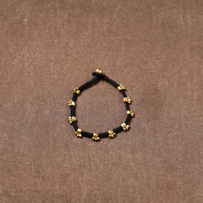 Tribal Odisha Dokra Beads Threadwork Anklet 01