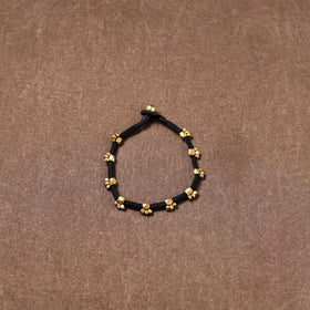 Tribal Odisha Dokra Beads Threadwork Anklet 01