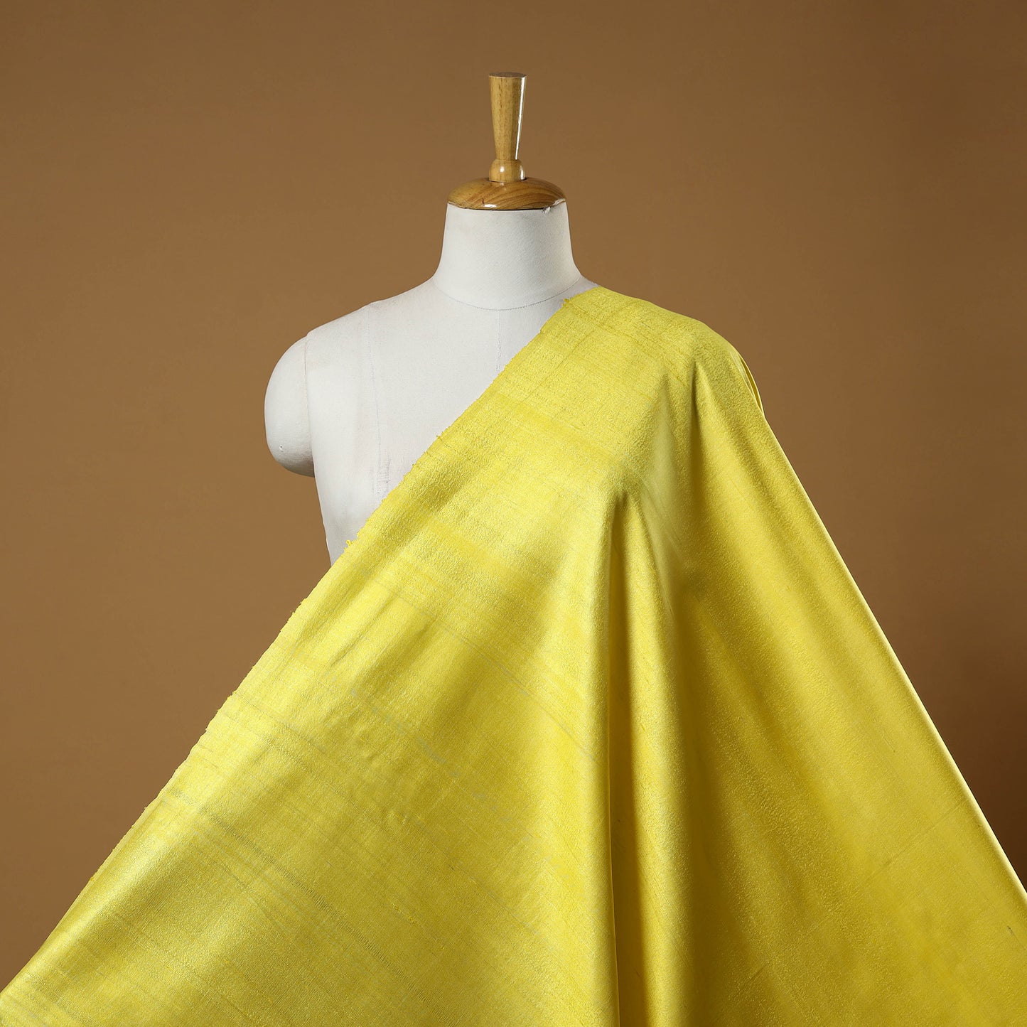 Yellow - vidarbha tussar x ghicha silk handloom fabric 07