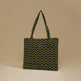 Handcrafted Cotton Quilted Handbag 10