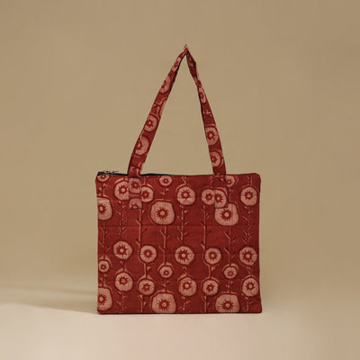Handcrafted Cotton Quilted Handbag 11