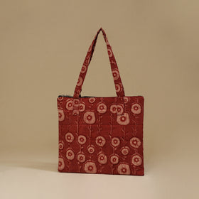 Handcrafted Cotton Quilted Handbag 11