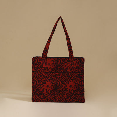 Handcrafted Cotton Quilted Handbag 12