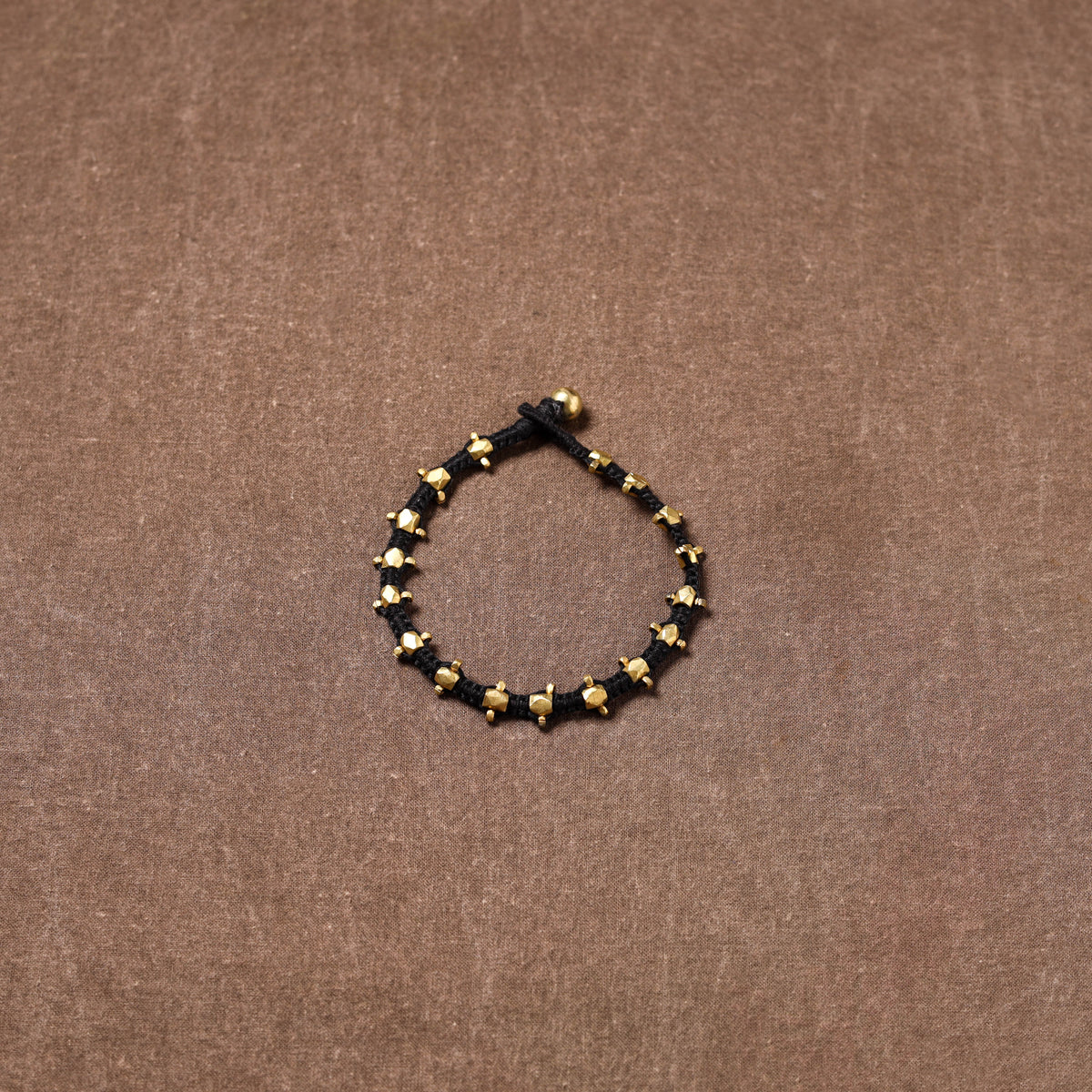 Tribal Odisha Dokra Beads Threadwork Anklet 02