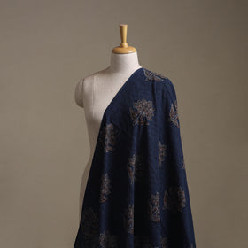 Blue - Hakoba Hand Block Ajrakh Print Natural Dyed Cotton Fabric 91