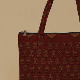 Handcrafted Cotton Quilted Handbag 13
