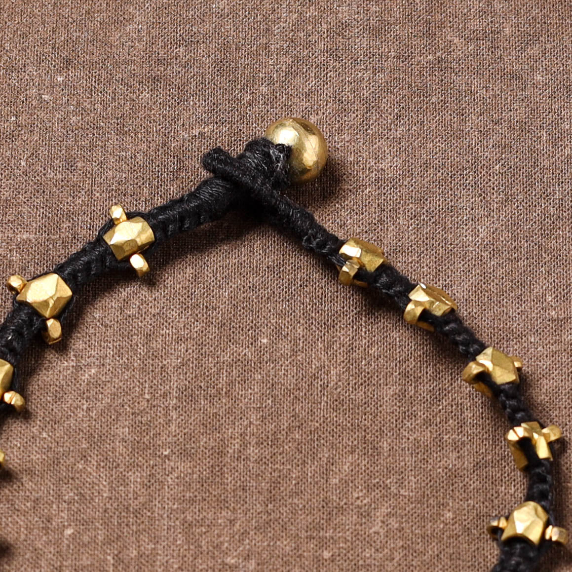 Tribal Odisha Dokra Beads Threadwork Anklet 02
