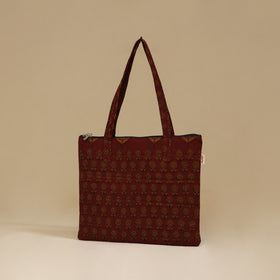 Handcrafted Cotton Quilted Handbag 13