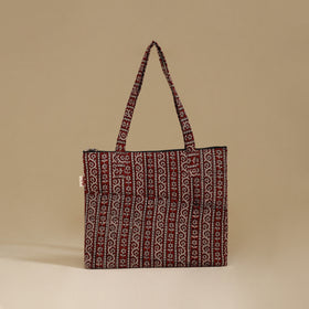 Handcrafted Cotton Quilted Handbag 14