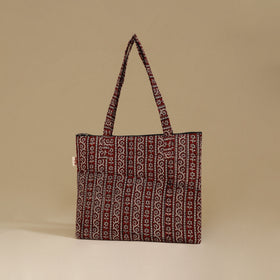 Handcrafted Cotton Quilted Handbag 14