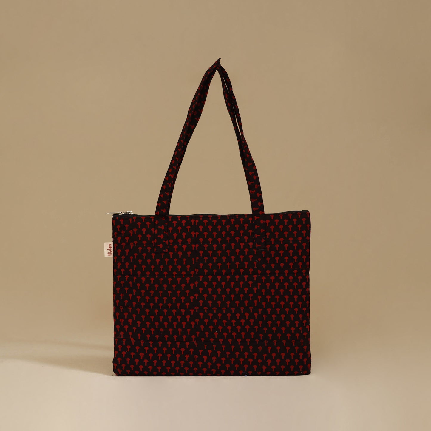 Handcrafted Cotton Quilted Handbag 15