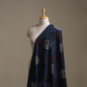 Blue - Hakoba Hand Block Ajrakh Print Natural Dyed Cotton Fabric 96
