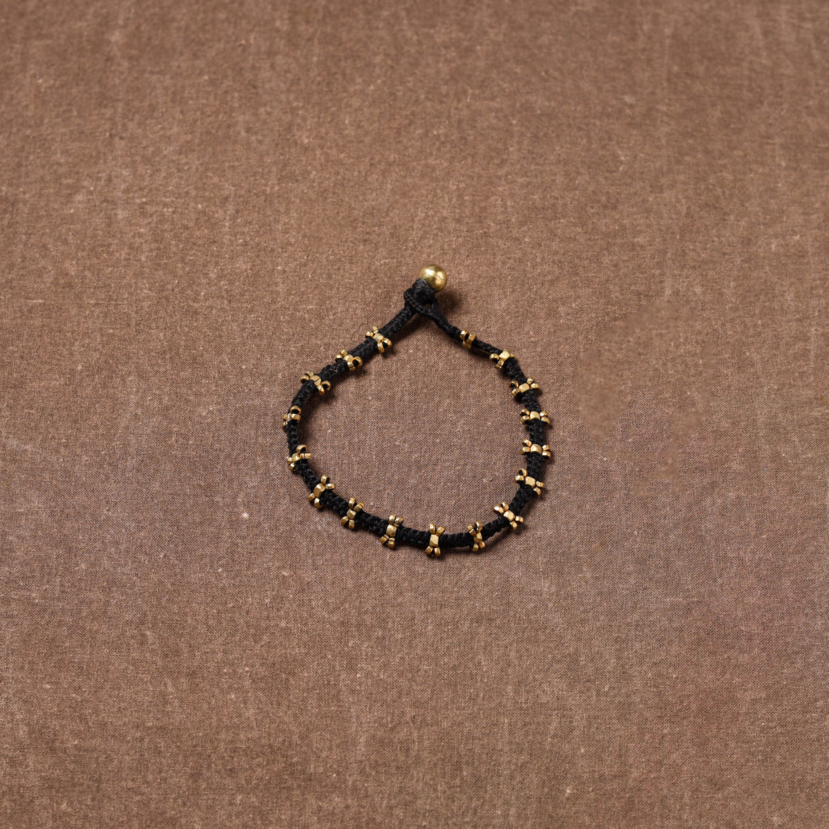 Tribal Odisha Dokra Beads Threadwork Anklet 05