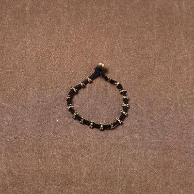 Tribal Odisha Dokra Beads Threadwork Anklet 05