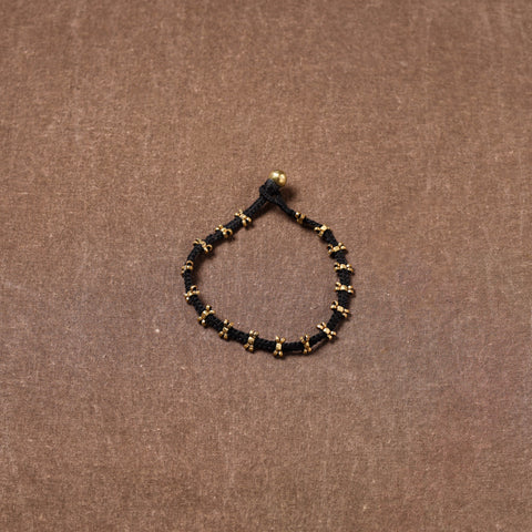 Tribal Odisha Dokra Beads Threadwork Anklet 05