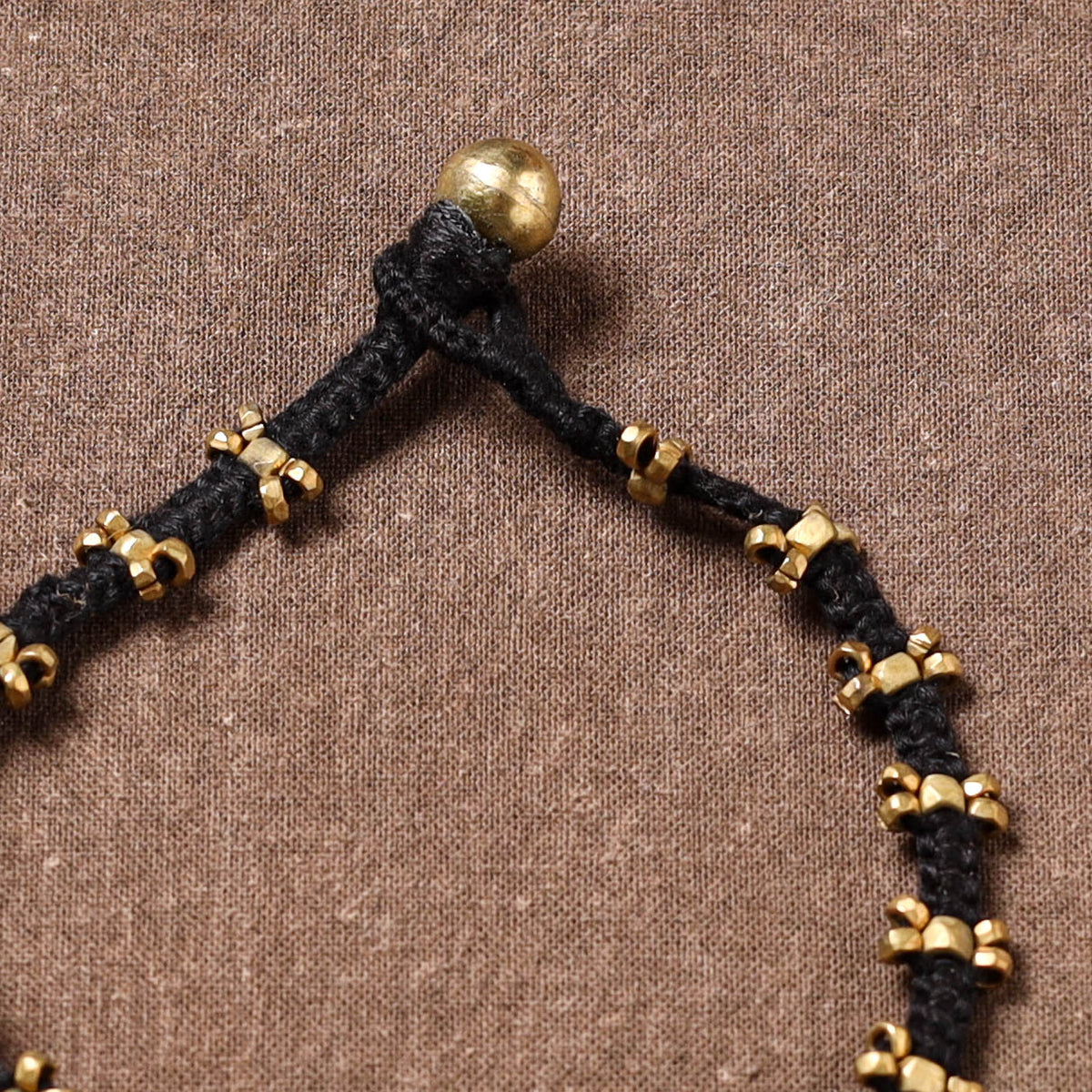 Tribal Odisha Dokra Beads Threadwork Anklet 05
