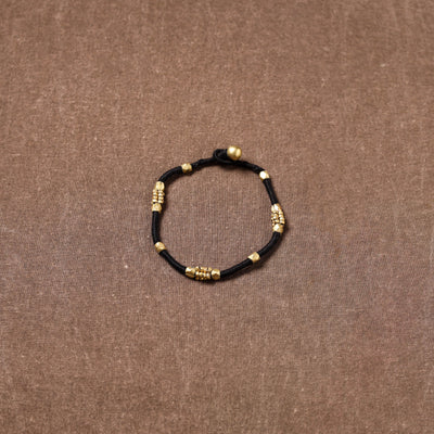 Tribal Odisha Dokra Beads Threadwork Anklet 06